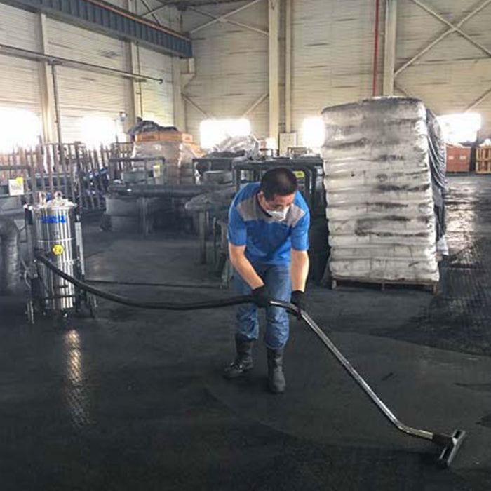Mangrove ATEX Industrial Vacuum Cleaner 60 litres in operation in factory