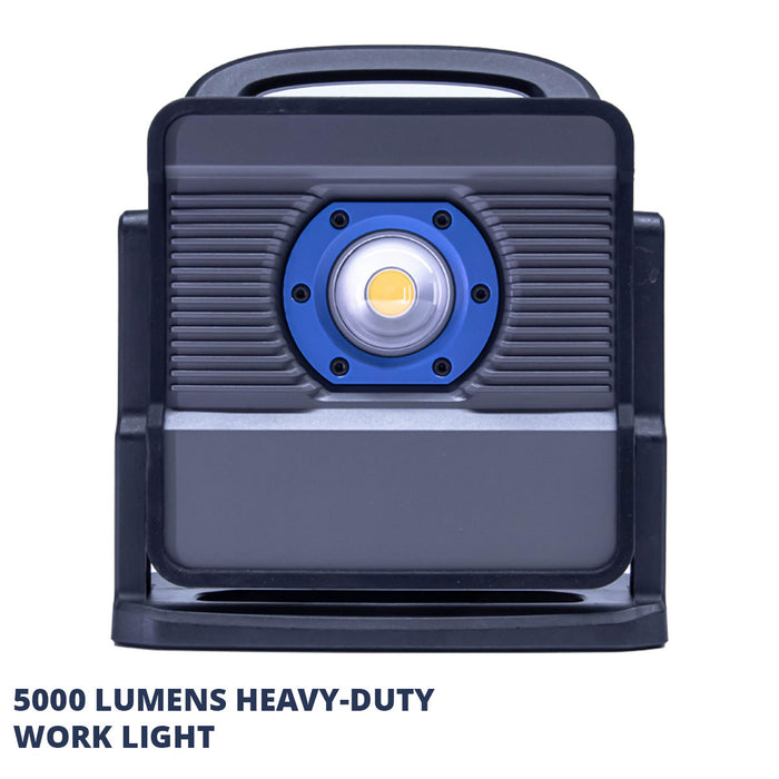 BrightLite 5000 heavy-duty 5000 lumen cordless work light product image front view