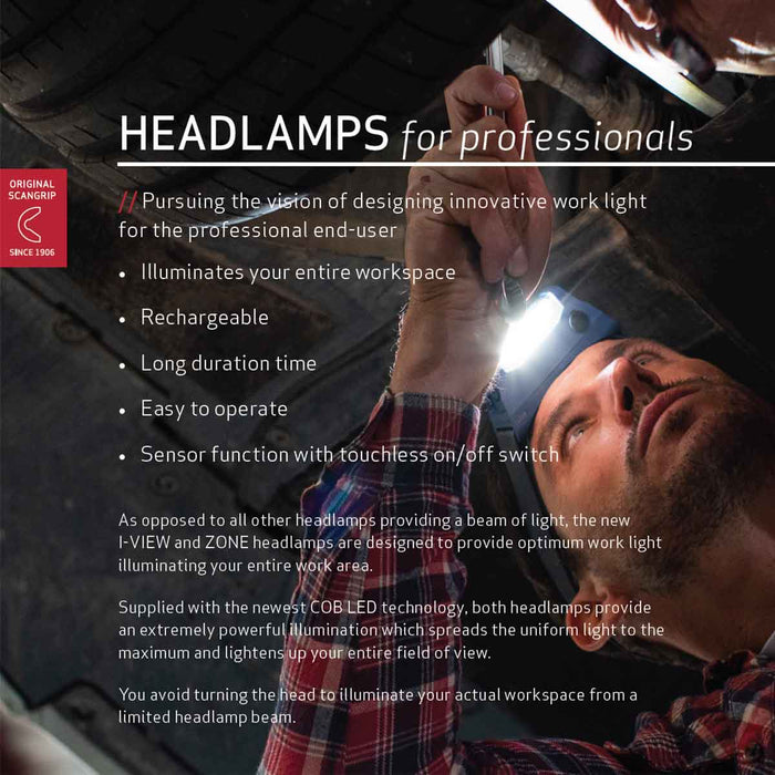Scangrip headlamps for professionals overview