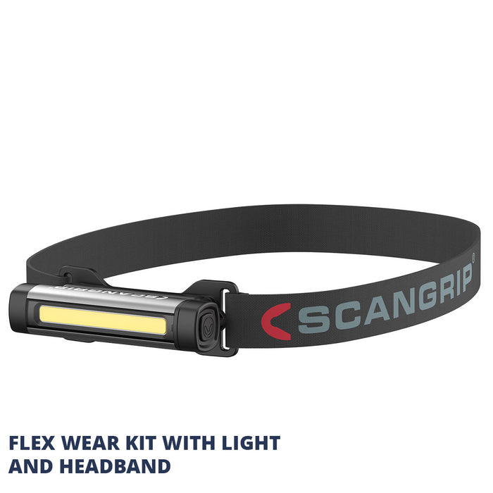 Scangrip FLEX WEAR 150 Lumen Work Light. Flexible Work Light Designed to Wear.
